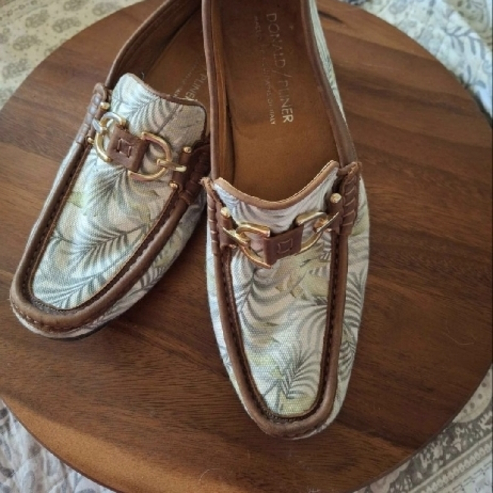 Donald J. Pliner Men's Brown and Beige Loafers